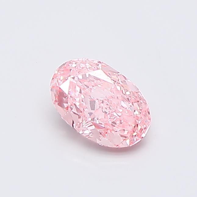 0.53 Ct. Fancy Vivid Pink Oval Lab Grown Diamond