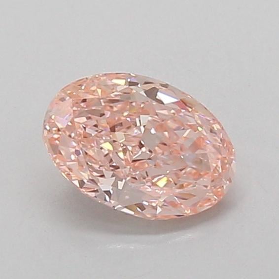 0.74 Ct. Fancy Vivid Pink Oval Lab Grown Diamond