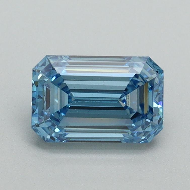 1.01 Ct. Fancy Vivid Blue Emerald Lab Grown Diamond