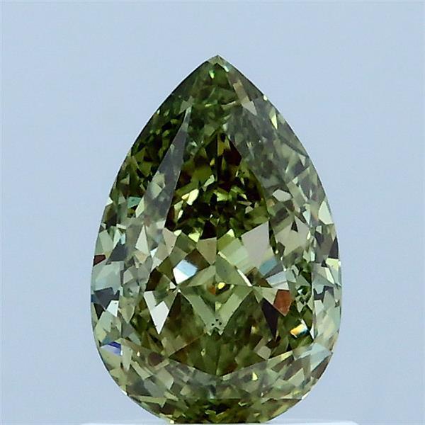 1.04 Ct. Fancy Vivid Green Pear Lab Grown Diamond
