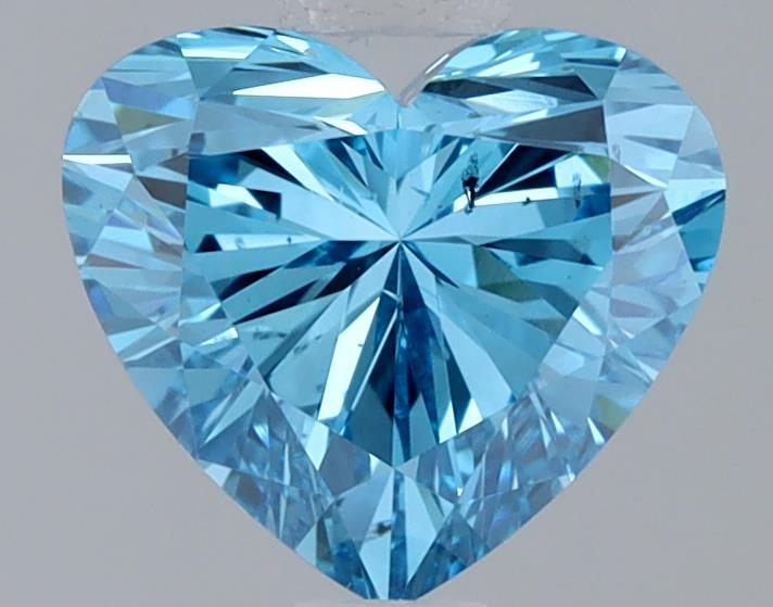 1.02 Ct. Fancy Vivid  Blue Heart Lab Grown Diamond