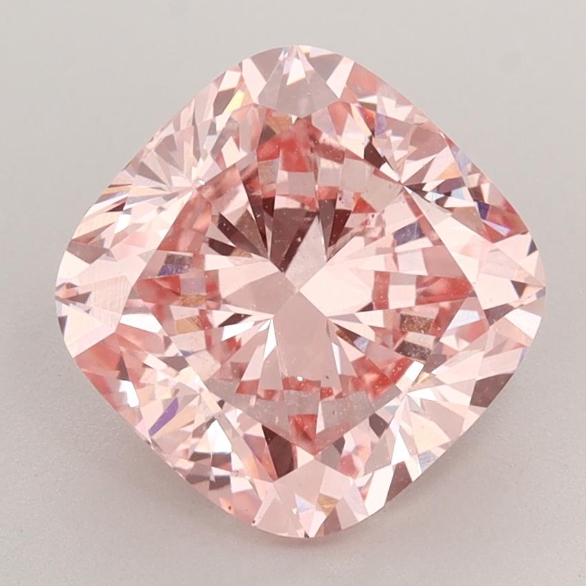 3.26 Ct. Fancy Pink Cushion Lab Grown Diamond