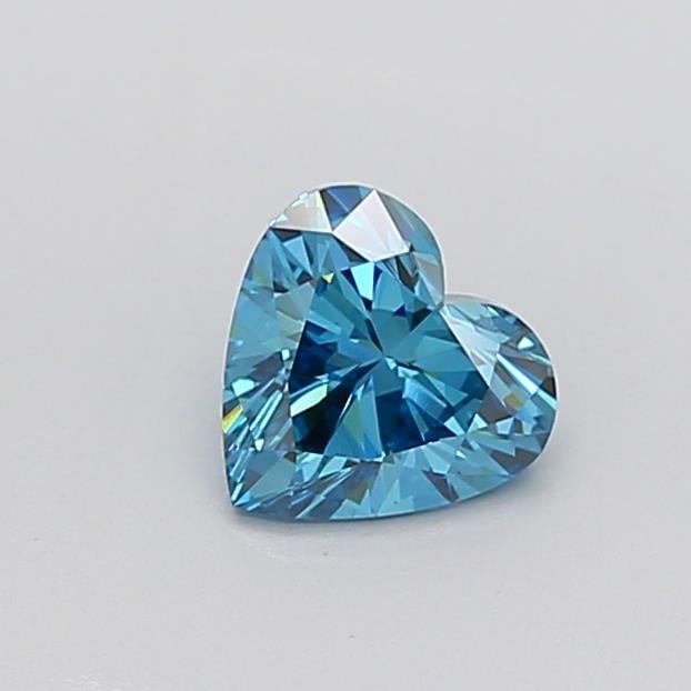 1.07 Ct. Fancy Vivid Blue Heart Lab Grown Diamond