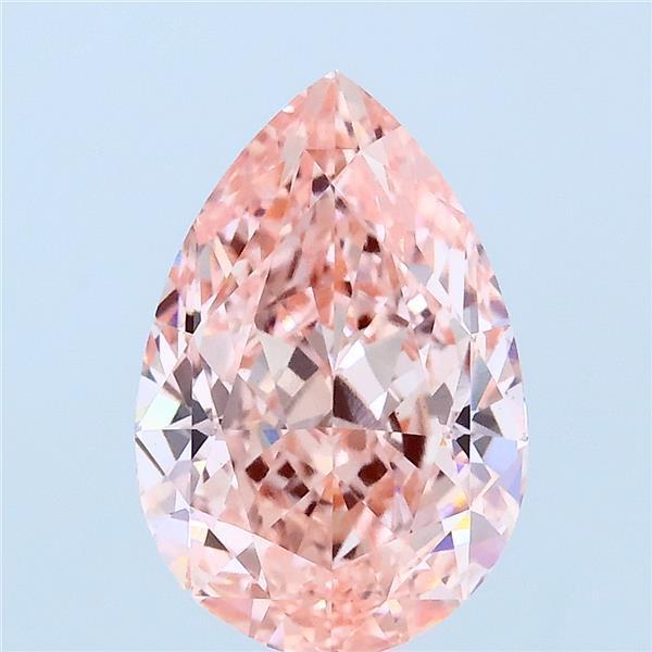 3.09 Ct. Fancy Vivid Pink Pear Lab Grown Diamond