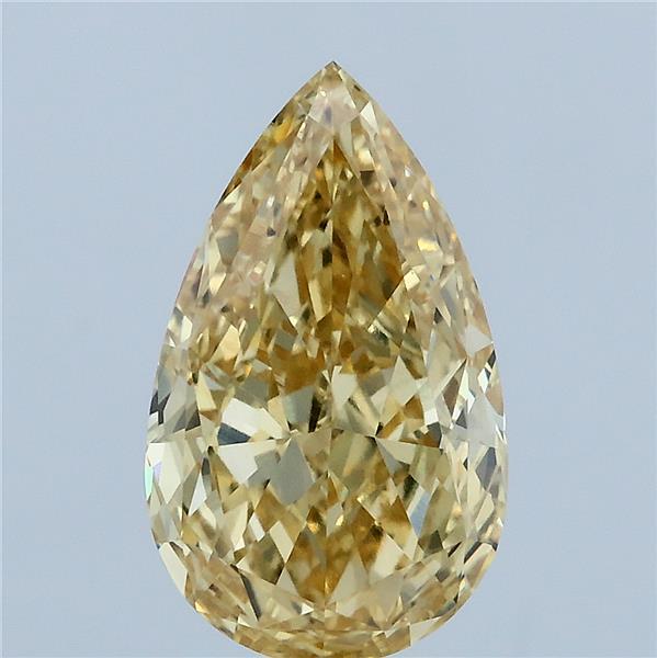 3.26 Ct. Fancy Intense Yellow Pear Lab Grown Diamond