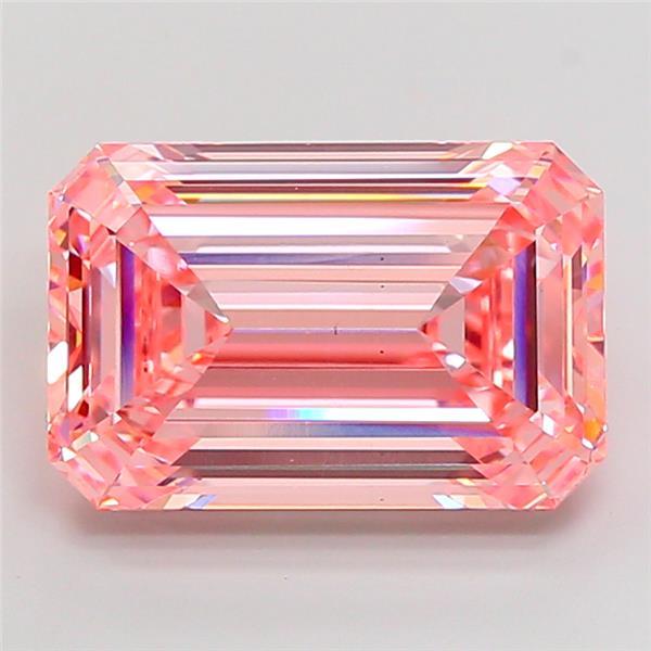 10.06 Ct. Fancy Intense Pink Emerald Lab Grown Diamond