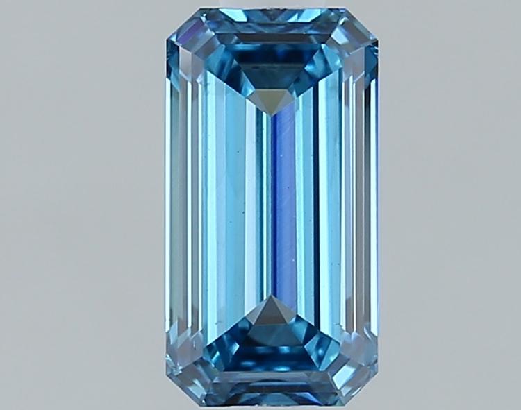 1.00 Ct. Fancy Vivid Blue Emerald Lab Grown Diamond