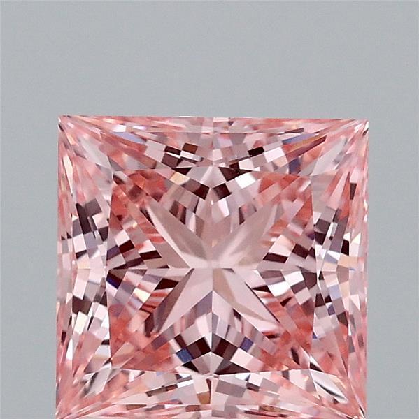 2.03 Ct. Fancy Vivid Pink Princess Lab Grown Diamond