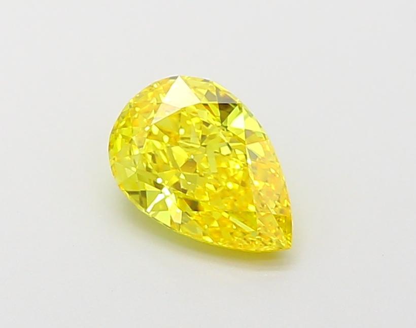 1.08 Ct. Fancy Vivid Yellow Pear Lab Grown Diamond