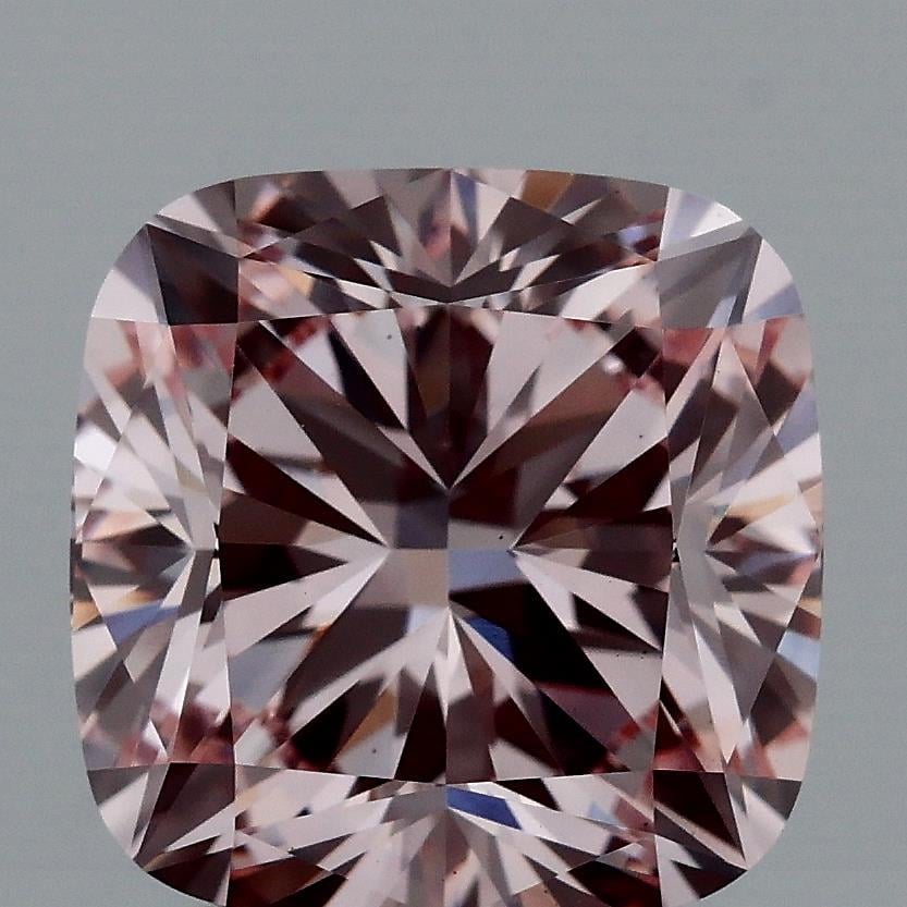 3.00 Ct. Fancy Intense Pink Cushion Lab Grown Diamond