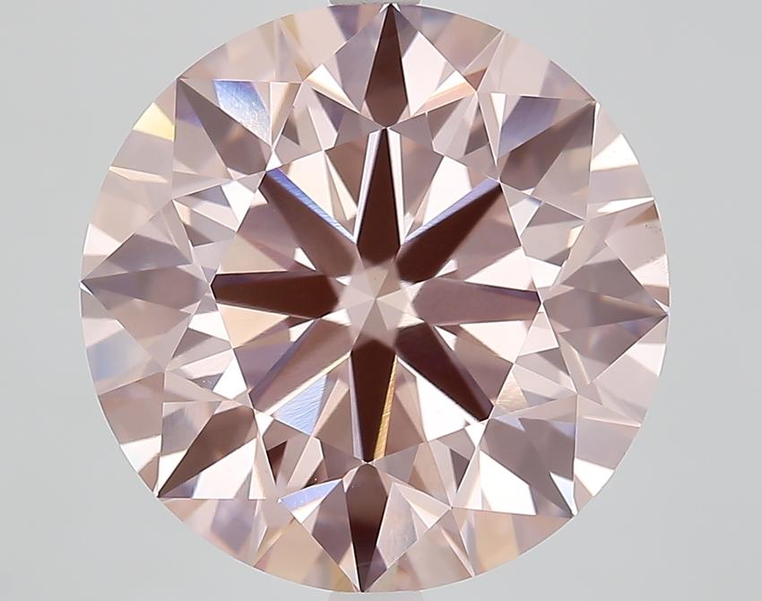 9.56 Ct. Fancy Intense Pink Round Lab Grown Diamond