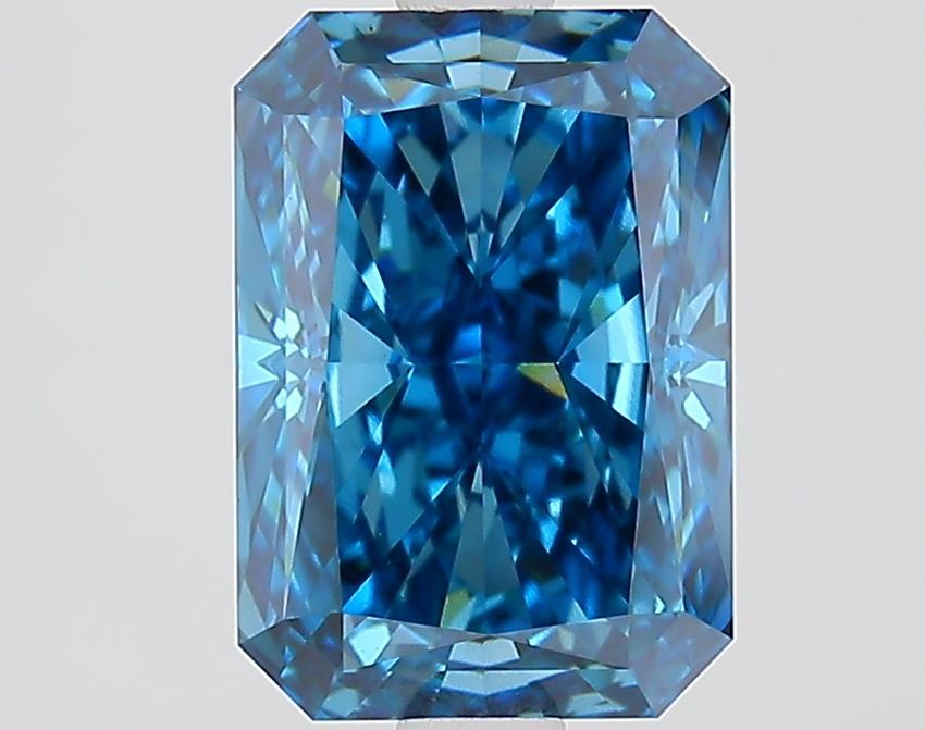 2.33 Ct. Fancy Vivid Blue Radiant Lab Grown Diamond