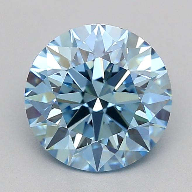 1.26 Ct. Fancy Vivid Blue Round Lab Grown Diamond