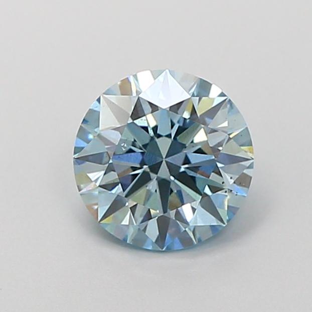 1.09 Ct. Fancy Intense  Blue Round Lab Grown Diamond