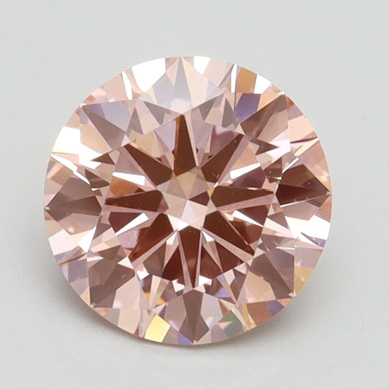 1.70 Ct. Fancy Intense Pink Round Lab Grown Diamond
