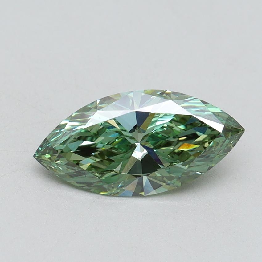 1.00 Ct. Fancy Vivid Green Marquise Lab Grown Diamond