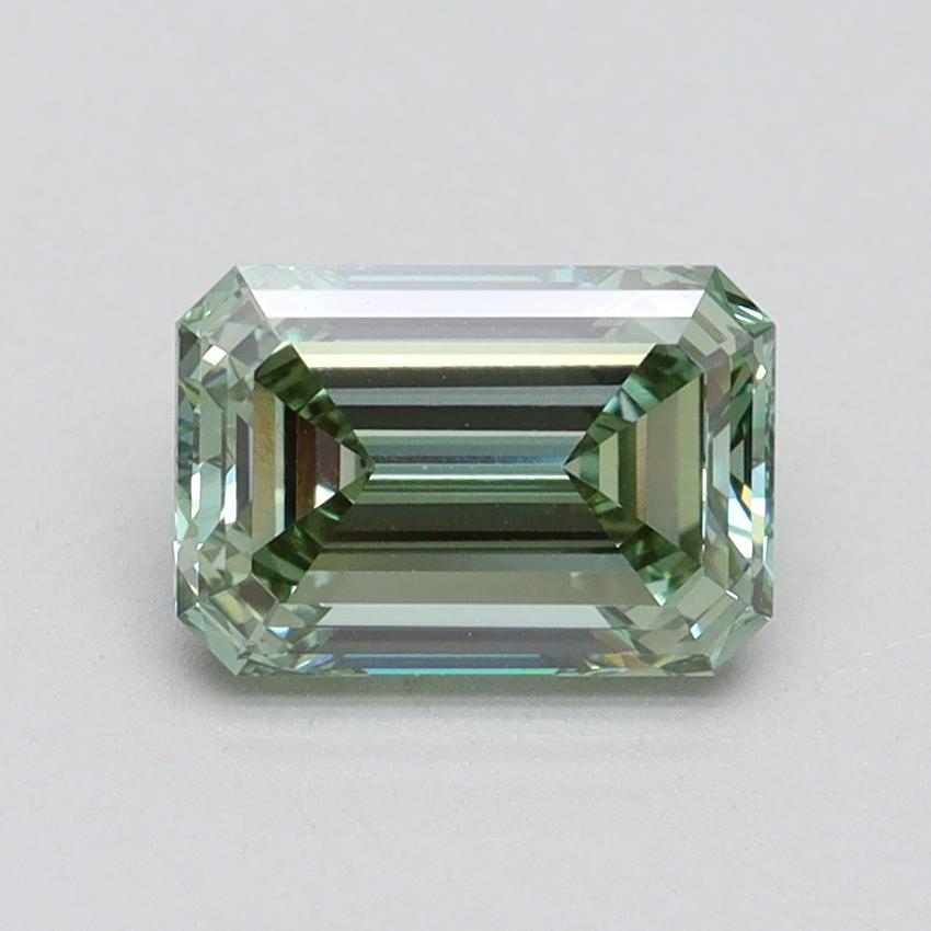 1.57 Ct. Fancy Intense Green Emerald Lab Grown Diamond