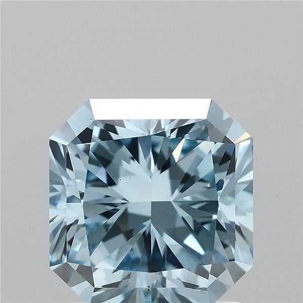 1.82 Ct. Fancy Vivid  Blue Radiant Lab Grown Diamond