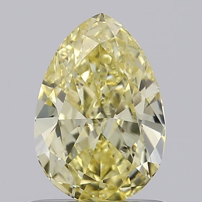 0.92 Ct. Fancy Intense  Yellow Pear Lab Grown Diamond