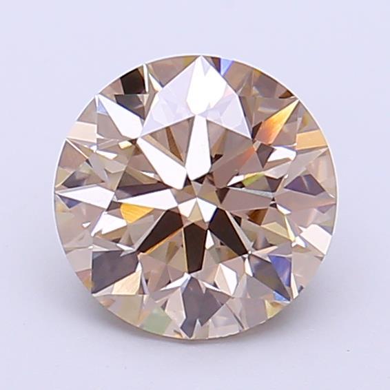 1.51 Ct. Very Light Brown Round Lab Grown Diamond