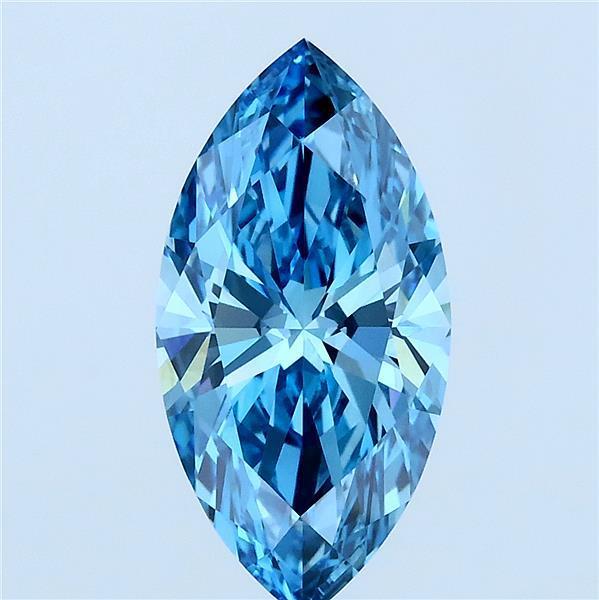 2.08 Ct. Fancy Vivid Blue Marquise Lab Grown Diamond