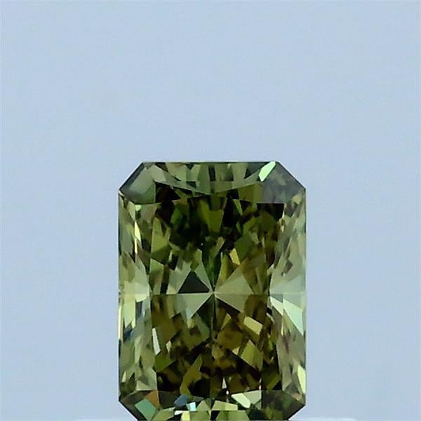 0.43 Ct. Fancy Vivid Green Radiant Lab Grown Diamond