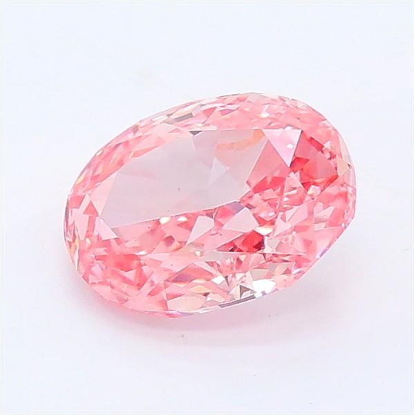1.05 Ct. Fancy Vivid Pink Oval Lab Grown Diamond