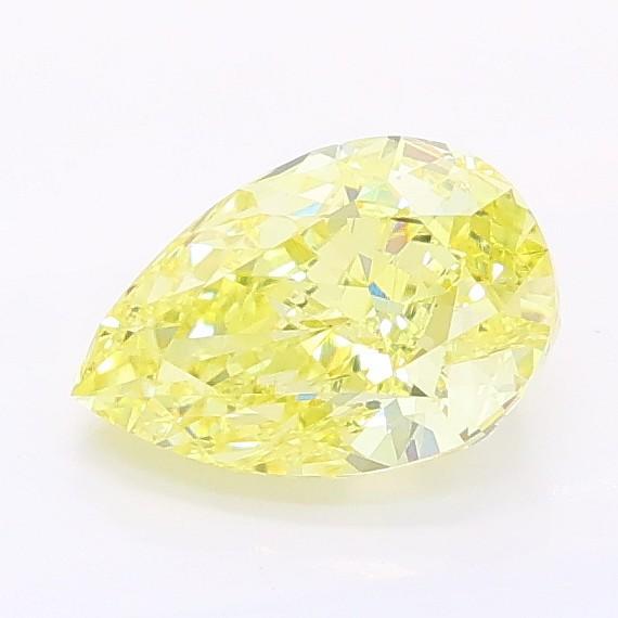 0.99 Ct. Fancy Intense Yellow Pear Lab Grown Diamond