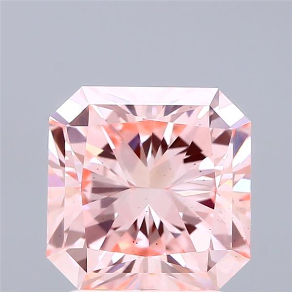 2.58 Ct. Fancy Vivid Pink Radiant Lab Grown Diamond