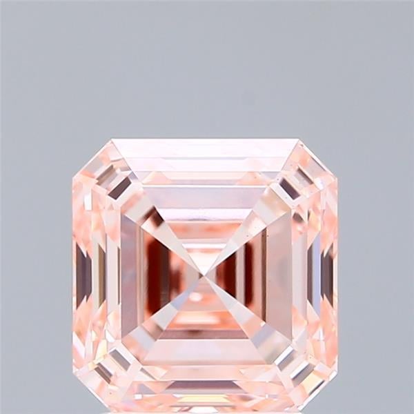 2.94 Ct. Fancy Intense Pink Asscher Lab Grown Diamond
