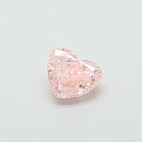 0.81 Ct. Fancy Intense Pink Heart Lab Grown Diamond