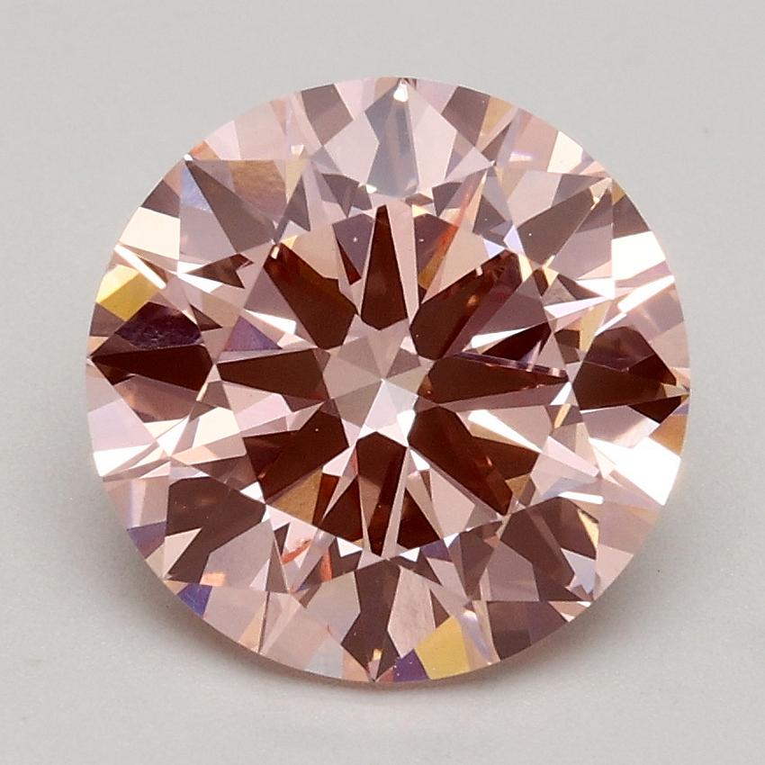 2.07 Ct. Fancy Intense Pink Round Lab Grown Diamond