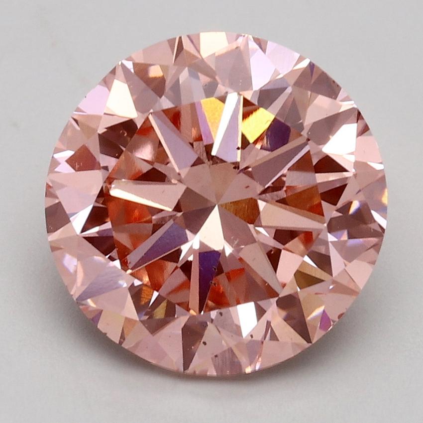 3.00 Ct. Fancy Intense Pink Round Lab Grown Diamond