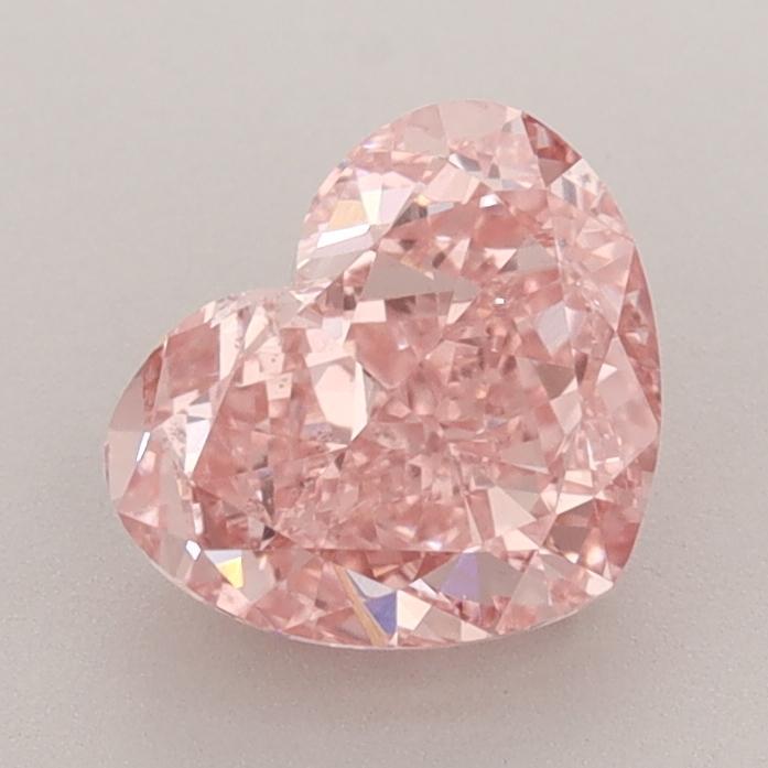 1.65 Ct. Fancy Vivid  Pink Heart Lab Grown Diamond