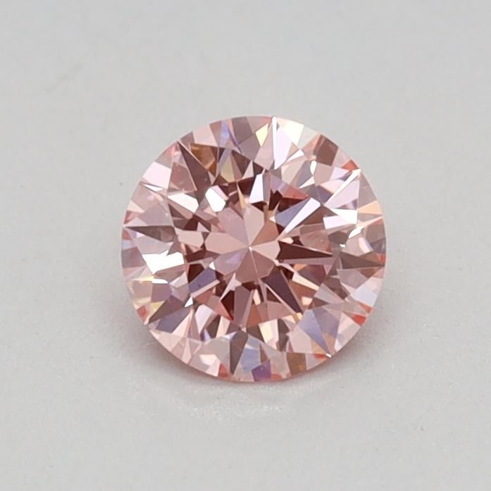 0.32 Ct. Fancy Vivid Pink Round Lab Grown Diamond