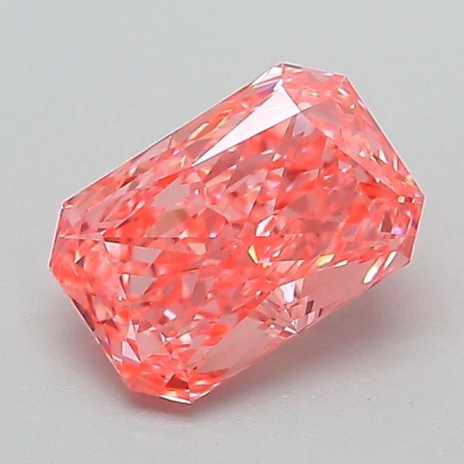 1.04 Ct. Fancy Vivid Pink Radiant Lab Grown Diamond
