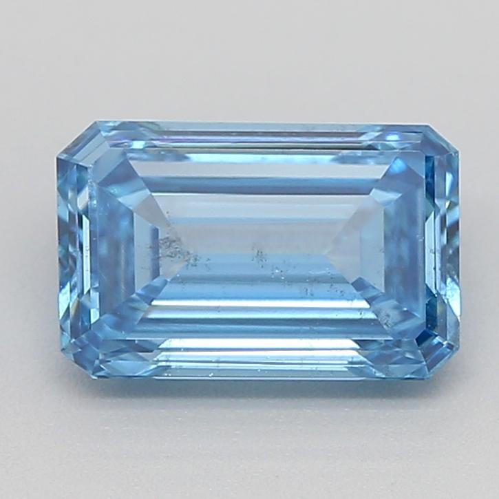 0.99 Ct. Fancy Vivid Blue Emerald Lab Grown Diamond