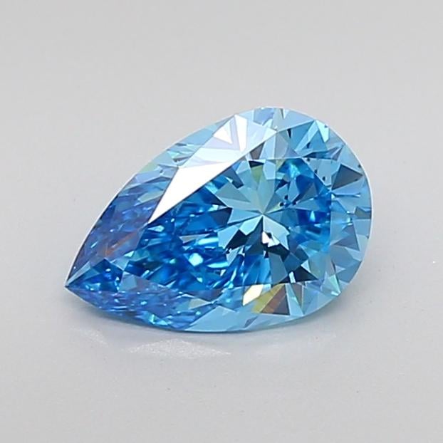 1.51 Ct. Fancy Vivid Blue Pear Lab Grown Diamond