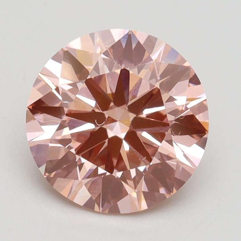 2.02 Ct. Fancy Vivid Pink Round Lab Grown Diamond