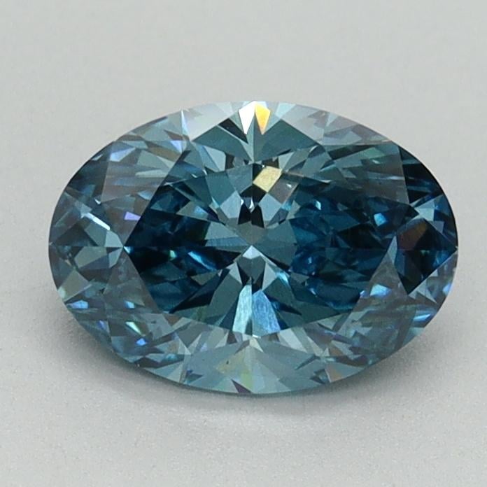 1.05 Ct. Fancy Vivid Blue Oval Lab Grown Diamond