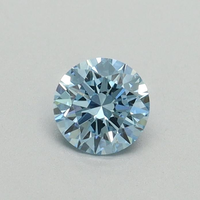 0.34 Ct. Fancy Vivid Blue Round Lab Grown Diamond