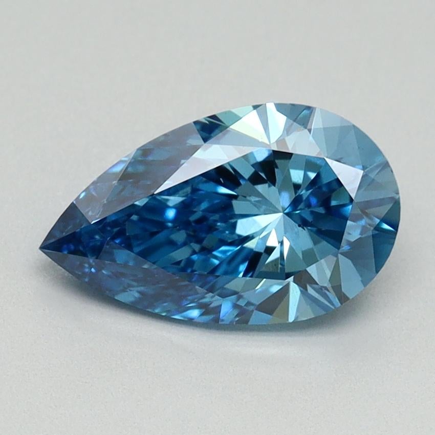 1.50 Ct. Fancy Vivid Blue Pear Lab Grown Diamond