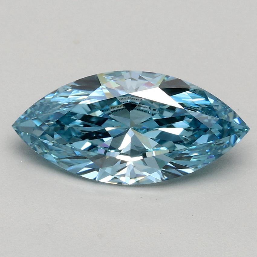 1.00 Ct. Fancy Vivid Blue Marquise Lab Grown Diamond