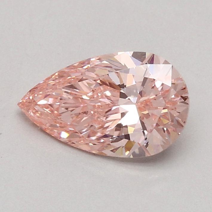 0.52 Ct. Fancy Intense Pink Pear Lab Grown Diamond