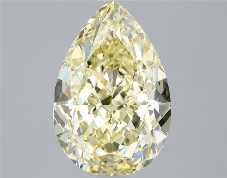 3.08 Ct. Fancy Intense Yellow Pear Lab Grown Diamond