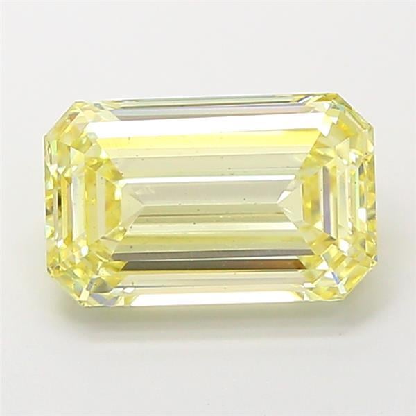 3.06 Ct. Fancy Yellow Emerald Lab Grown Diamond