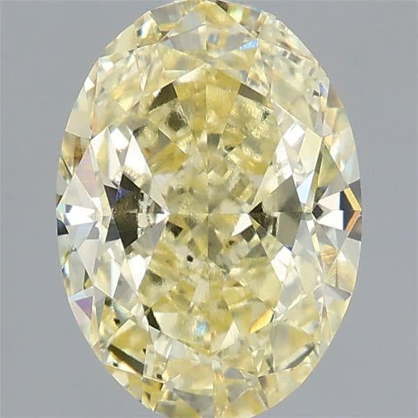 2.58 Ct. Fancy Yellow Oval Lab Grown Diamond