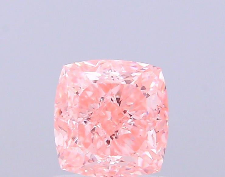 1.51 Ct. Fancy Vivid Pink Cushion Lab Grown Diamond