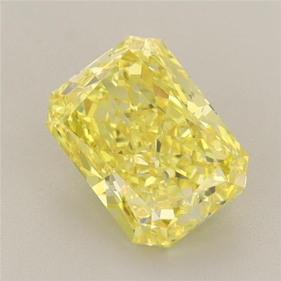 1.28 Ct. Fancy Vivid Yellow Radiant Lab Grown Diamond