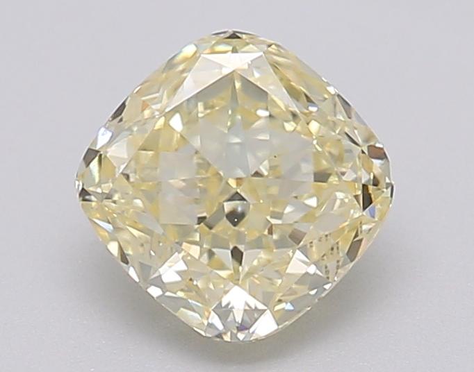 1.02 Ct. Fancy Light Yellow Cushion Lab Grown Diamond